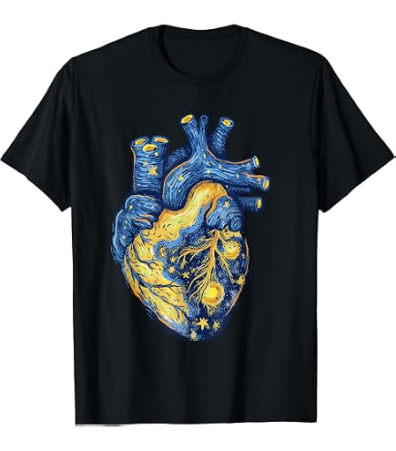 Amazon.com: Anatomical Heart and Flowers T-Shirt T-Shirt