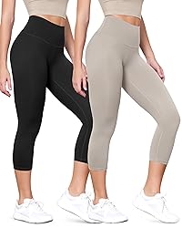 ODODOS ODLEX 2-Pack High Waist Workout Capris for