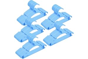 VIIBASE Baby Clothes Hangers, 100 Pack Blue Kids Plastic Hangers for Closet,Toddler,Infant,Child,Newborn's Coat Hangers Ideal for Laundry and Nursery's Everyday Standard Use
