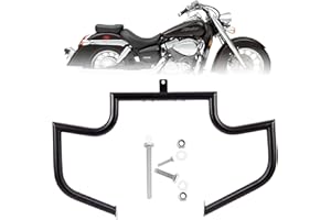 Kinglemc Crash Bar Engine Guard Highway Bar for Honda 750 VT750 VT750C VT400 Shadow Aero Phantom Spirit (Black)