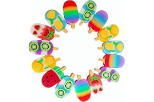 JSEHCHYA 24PCS Cute Fun ice Cream Erasers for Kids Bulk,Back to School Party Gifts (Ice-Cream, Big)