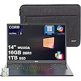 acer Aspire 14 AI Copilot+ Portable Laptop | 14" WUXGA Matte Touch | Intel 8-core Ultra 5 226V (Up to 40 NPU Tops - Up to 53 GPU Tops) | 16GB DDR5 1TB SSD | Backlit Wi-Fi 6E Win11Pro w/DLCA Accessory