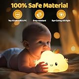 One Fire 8-in-1 Kids Night Light 16 Colors Remote Tap Silicone 1200mAh view 5
