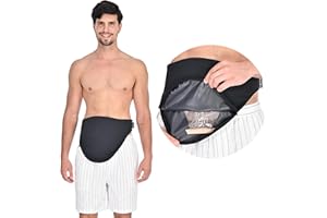 WansMed Ostomy Bag Covers for Men and Women, Ostomy Belt for Sports and Daily Life, Colostomy Supplies, Black (S)