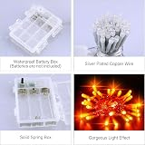 Dalugo Orange Halloween Lights 3M 30 LED IP65 Battery Powered with Timer view 7