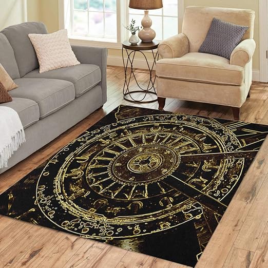 Amazon Com Pinbeam Area Rug Gear Wheel Steam Punk Maybe Time