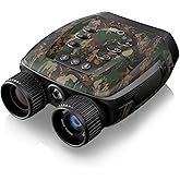 VisioGear Night Vision Binoculars - Night Thunder X3 4K Night Vision Goggles for Adults, AI Color Mode, 2000ft Range, 5000mAh Battery, 32GB Card for Camping & Hunting, Camouflage