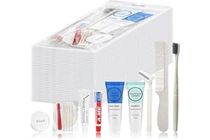 Toiletry Kits Homeless Personal Hygiene Care Package Kits Supplies In Bulk, Disposable Travel Size Essential Women Men Toilet