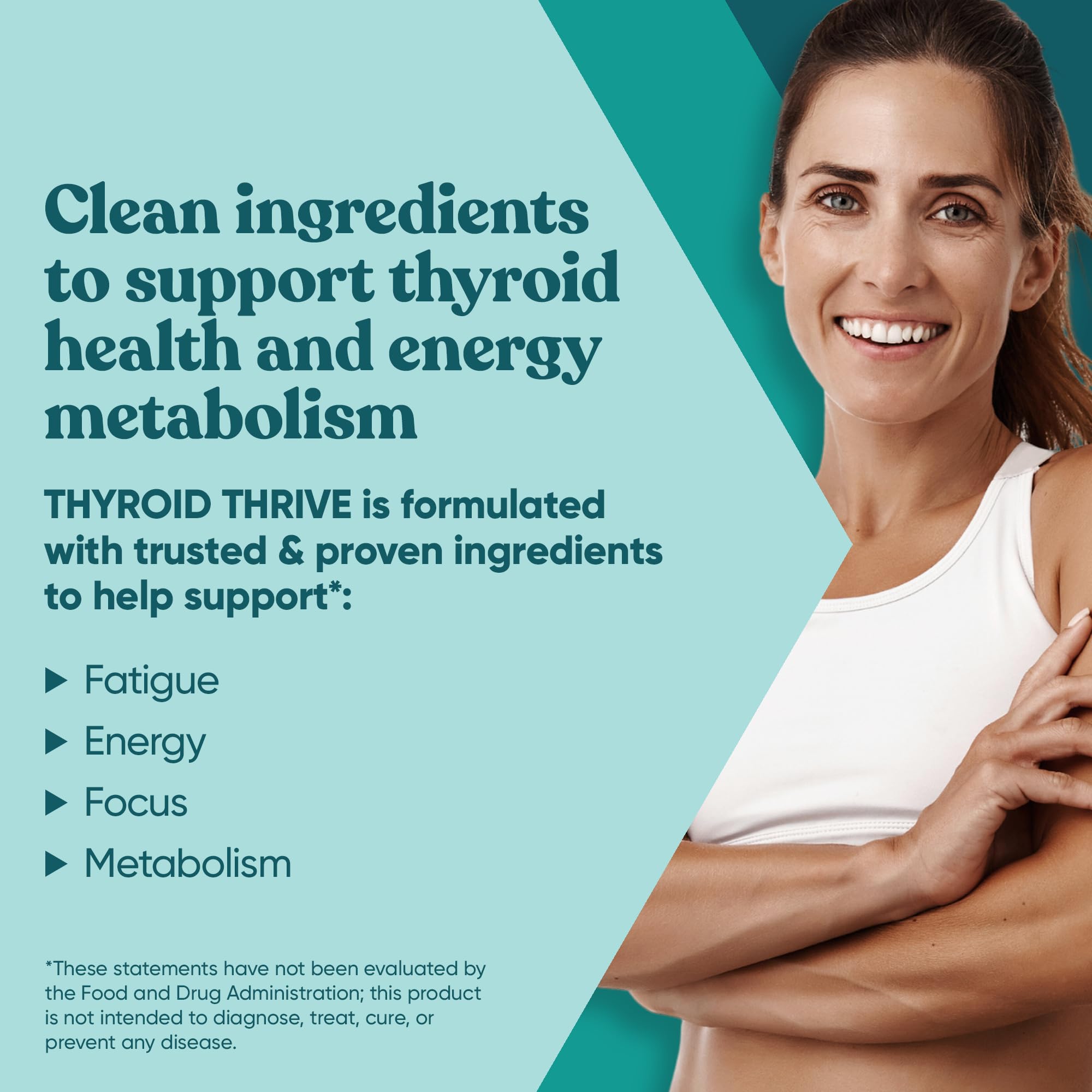 Thrive Energy Support – Naturally Fight Fatigue, Balance Hormones, Promote Focused Energy – Zinc, Selenium, Iodine – 60 Vegetarian Soft Capsules