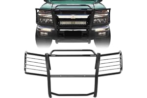 HECASA Brush Guard Steel Compatible with 2004-2012 Chevrolet Chevy Colorado/GMC Canyon Black Bumper Grille Grill Guard Brush Protection Protector