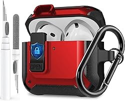 Olytop for Airpods 4 Case with Lock Clid, Rugged