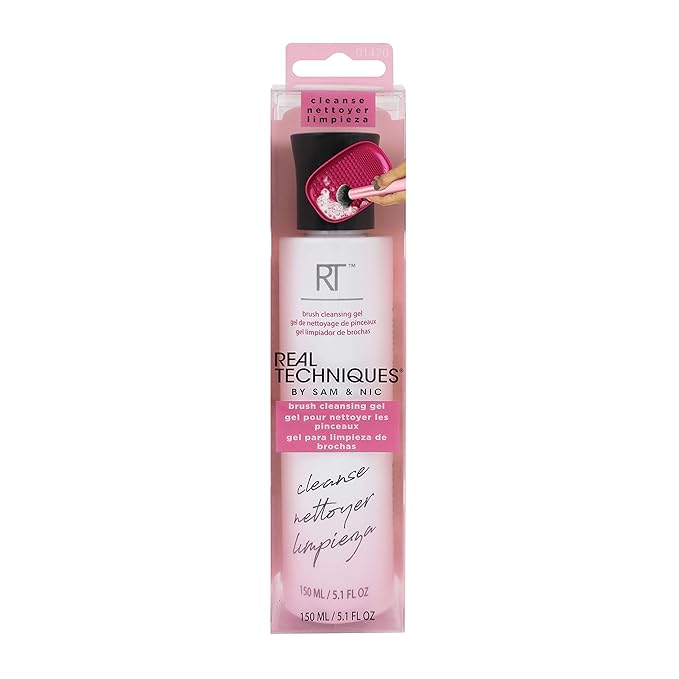 Real Techniques Makeup Brush Cleansing Gel, 150 ml (Packaging May Vary