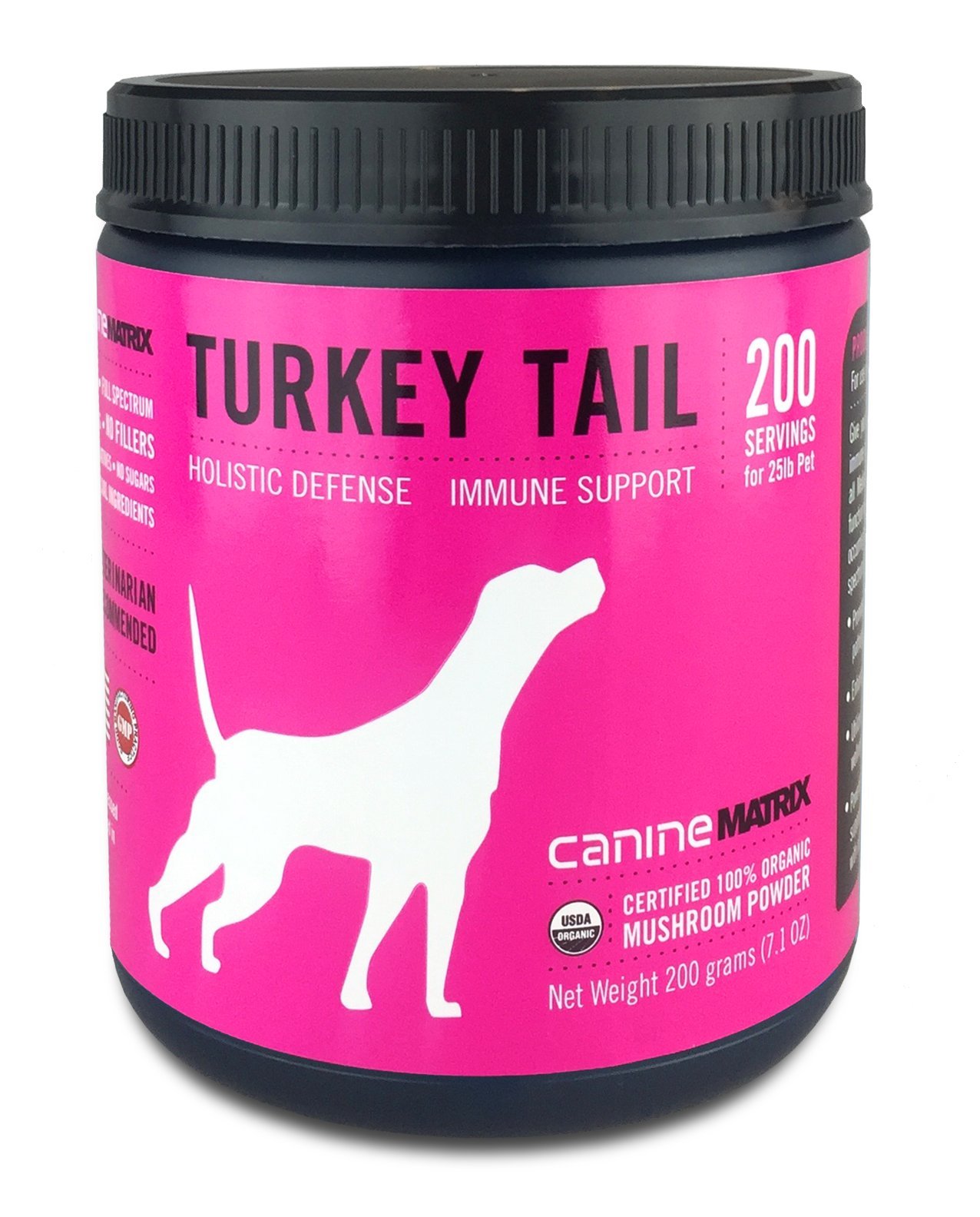 Canine Matrix Organic Mushroom Supplement for Dogs, Turkey Tail, 200 grams 857727004824 eBay