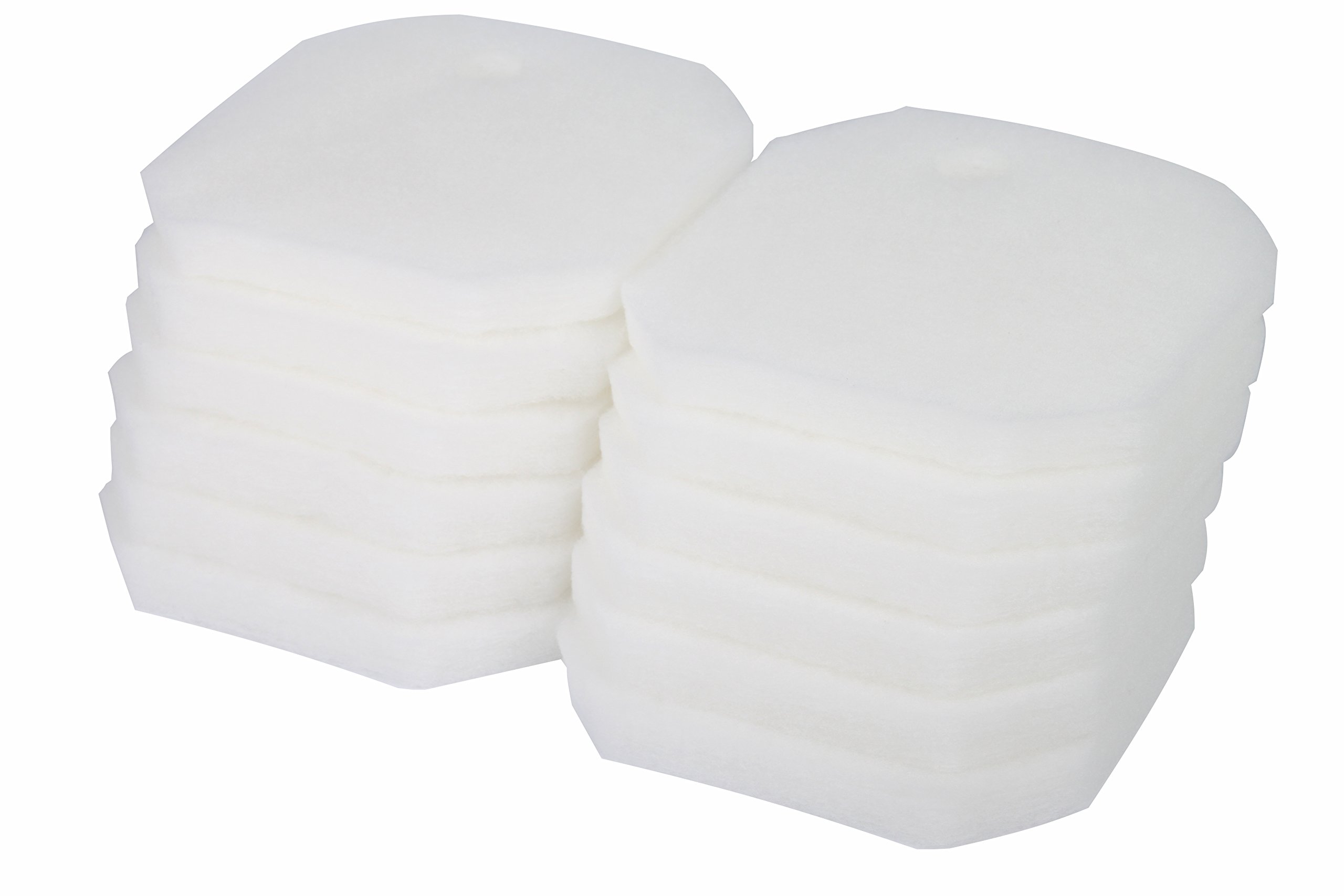 LTWHOME Replacement White Fine Filter Pads, Pack of 12 (EP2222FF12), Enhances Biological Filtration for Eheim 2222/2224/2322/2324 Professional & Experience 150/250/250T Filtration Systems