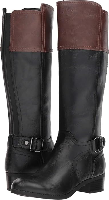 unisa black fabric boots