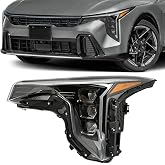 CZDONGY LED Headlight Assembly Compatible with 2025 2026 Kia K4 (Driver Left Side)