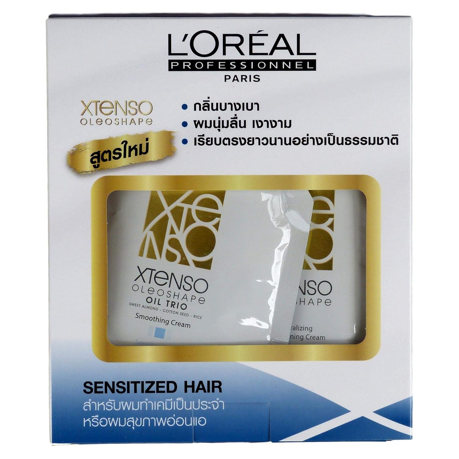 L'Oreal Xtenso Oleoshape Hair Straightener Sensitized Hair 125ml + 125ml