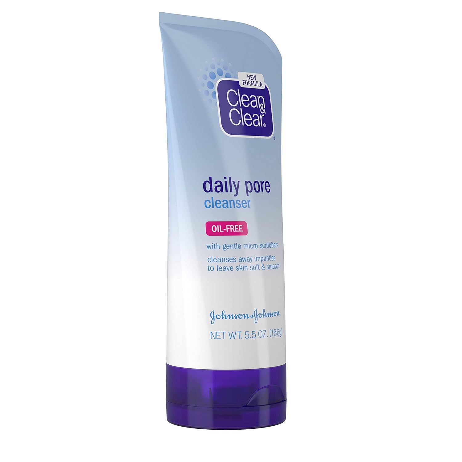 Clean & Clear Daily Pore Face Cleanser, Oil-Free Acne Face Wash for Normal, Oily & Combination Skin, 5.5 oz: Beauty