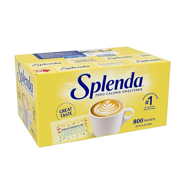SPLENDA ZERO CALORIE SWEETENER VALUE PACK, 800 COUNT...