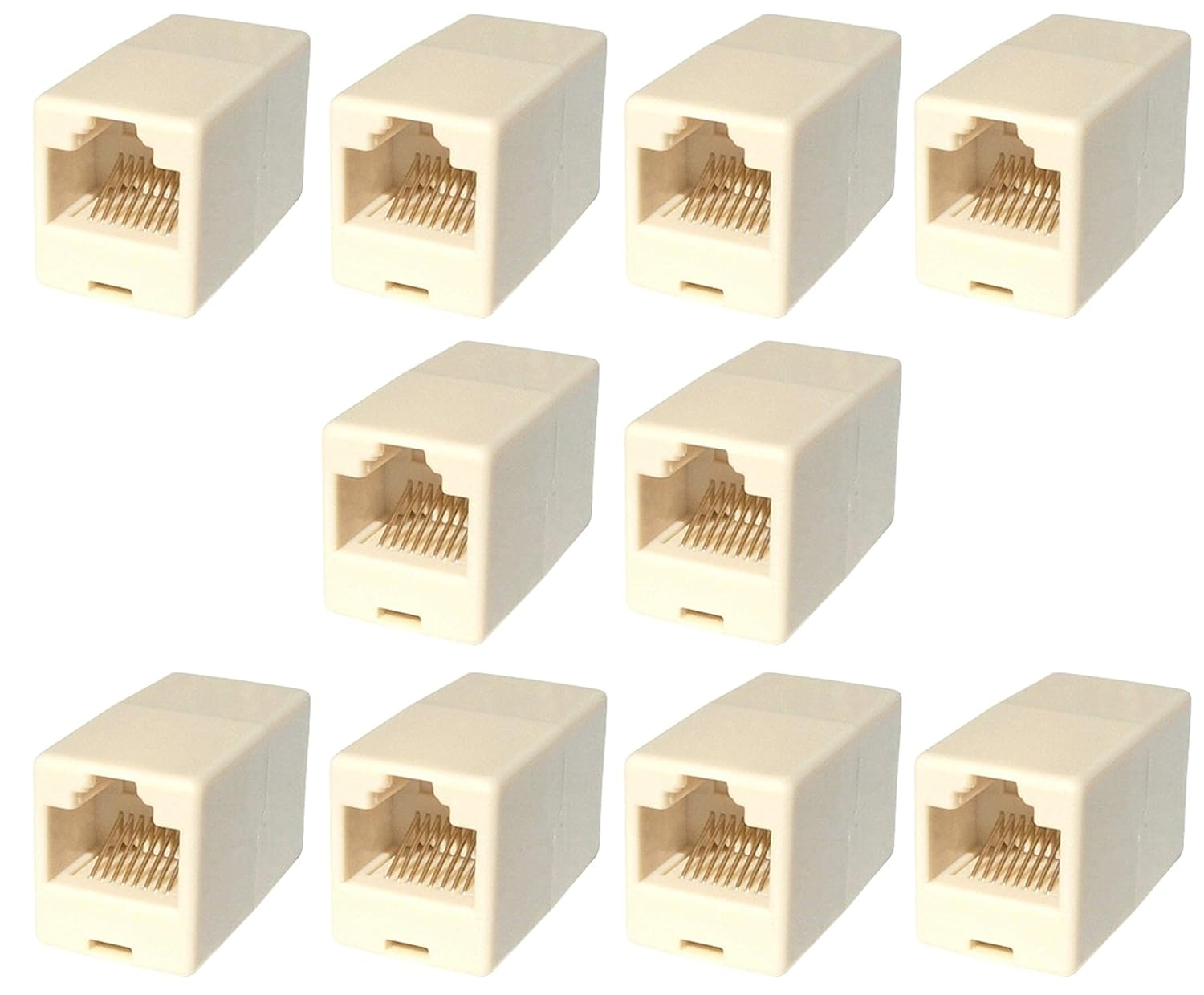 rhinocables - Cat5e RJ45 Ethernet Coupler, 10 Pack, 10 Pack