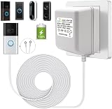 XZGM Doorbell Power Transformer 18V 500mA UK Plug 8M Cable for Ring Nest