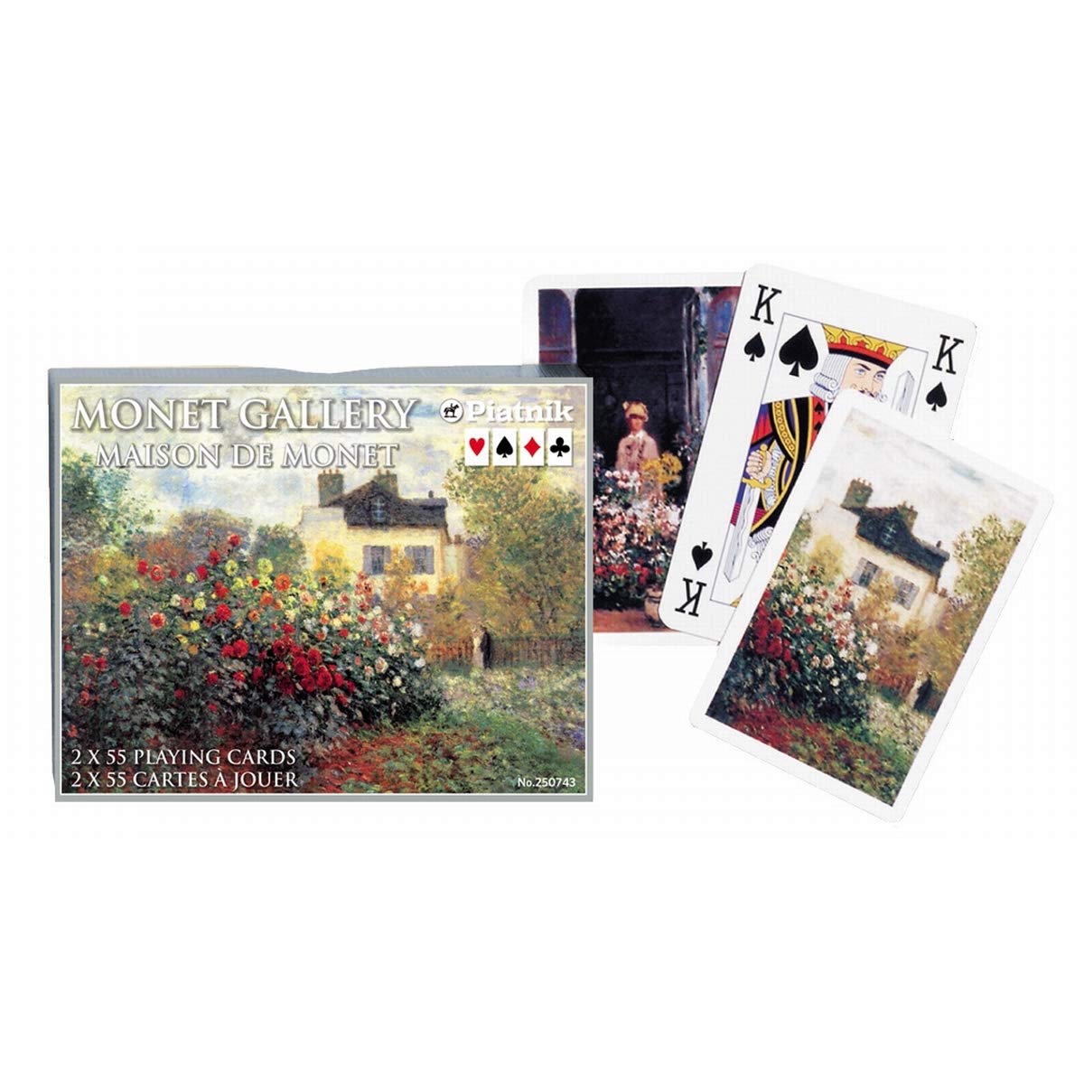 Piatnik 2507 "Maison de Monet Card Game (2 x 55-Piece)