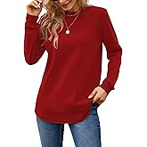 MOLERANI Sweatshirts for Women Casual Long Sleeve Crewneck Shirts Tunic Tops
