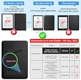 CoBak Clear Case for 6 Inch Kindle 2024/2022 11th Gen - Ultra Slim TPU view 3