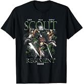 Attack on Titan Retro Smokey Scout Regiment Group AOT Anime T-Shirt