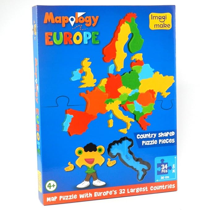 Imagimake Mapology Europe Map Puzzle Amazon.co.uk Toys & Games