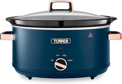 Tower Cavaletto 6.5 L Slow Cooker Midnight Blue Rose Gold T16043MNB