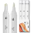 Art-n-Fly Alcohol Colorless Blender Marker (Pack of 3) Dual Tip Alcohol Markers Set Colorless Marker Blender with Japanese Ink Refillable Art Marker for Artists with Replaceable Brush Tips