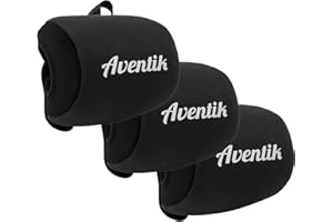 Aventik Neoprene Fishing Reel Cover Round Reel Gloves Trolling Reels Storage Reel Pouch Fits 800 1000 2000 3000 4000 5000 6000 Series Conventional Reels