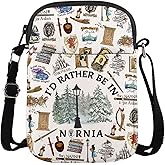 MAOFAED Literary Inspired Gift, Bookish Crossbody Bag, Shoulder Bag for Book Lover, Bookish Accessories, Bookworm Gifts