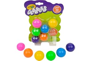 Crayola Globbles Fidget Toy (6ct), Sticky Stress Ball for Adults & Kids, Squishy Balls, Calming Sensory Gifts for Stress Relief