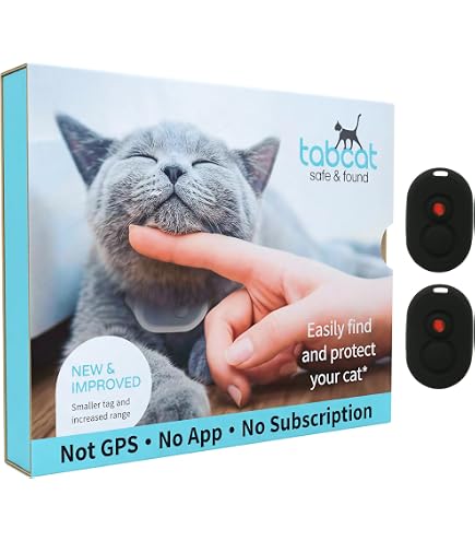Tabcat V2 猫のトラッカー 6月保証 GPSよりも正確-月額料金は不要 Tabcat V2 Cat & Kitten Tracker - More Accurate Than GPS - No