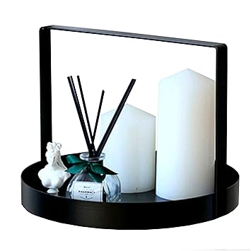 Amazon 北欧生活icoi ラウンド型 アイアン 卓上 トレイ おぼん