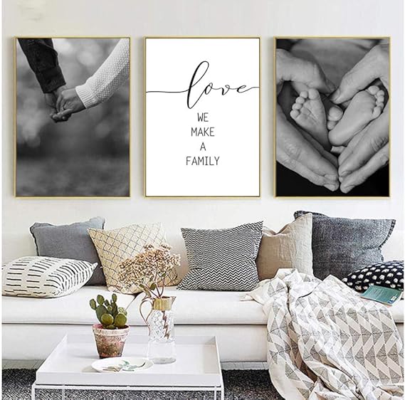 De la Mano Arte romántico de la Pared Pintura Realista Citas de Amor