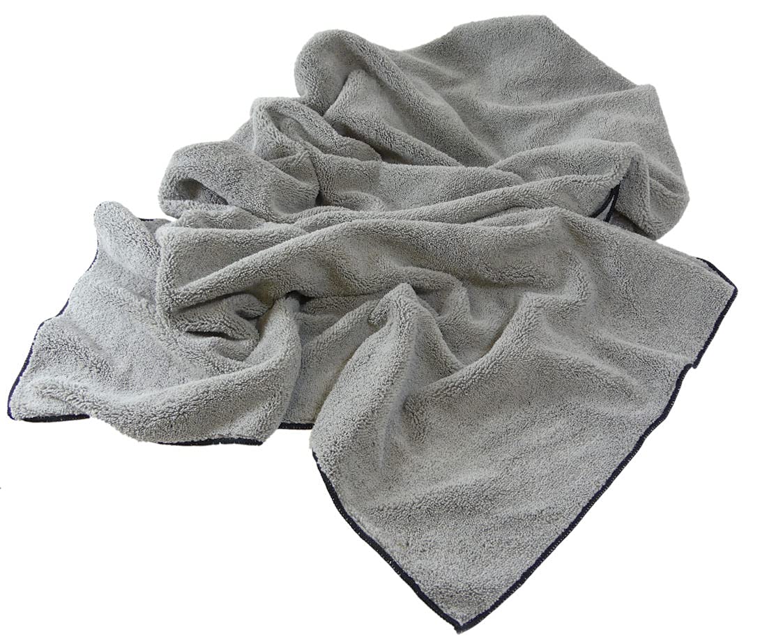 QHS Green Bear Professional Microfibre (450gsm) Pet/Dog Towel-Super Soft, Thick, Absorbent & Extra Large 140 x 70cm