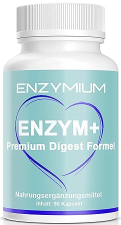 ENZYM – Premium Digest Formel – Enzymformel – Nährstoffmischung für eine gesunde Verdauung – 90 Kapseln – Hergestellt in Deut