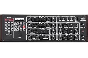 Behringer PRO-800 Classic Analog 8-Voice Polyphonic Synthesizer with 2 VCOs, Classic VCF, Arpeggiator, Sequencer and 400 Program Memories in Eurorack Format