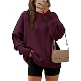 EFAN Women's Oversized Sweaters 2026 Fall Crewneck Batwing Sleeve Pullover Sweaters