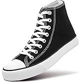 Womens Canvas Sneakers High Top Lace ups Casual Walking Shoes