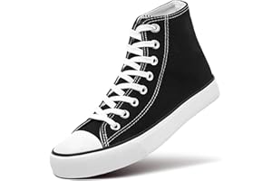 ZGR Womens Canvas Sneakers High Top Lace ups Casual Walking Shoes