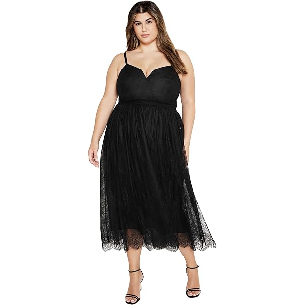 City Chic Women's CITYCHIC Plus Size Maxi Cassie LACE, Black at Amazon  Women's Clothing store