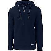 Cutter & Buck mens Roam Eco Half Zip Recycled Mens Pullover Hoodie