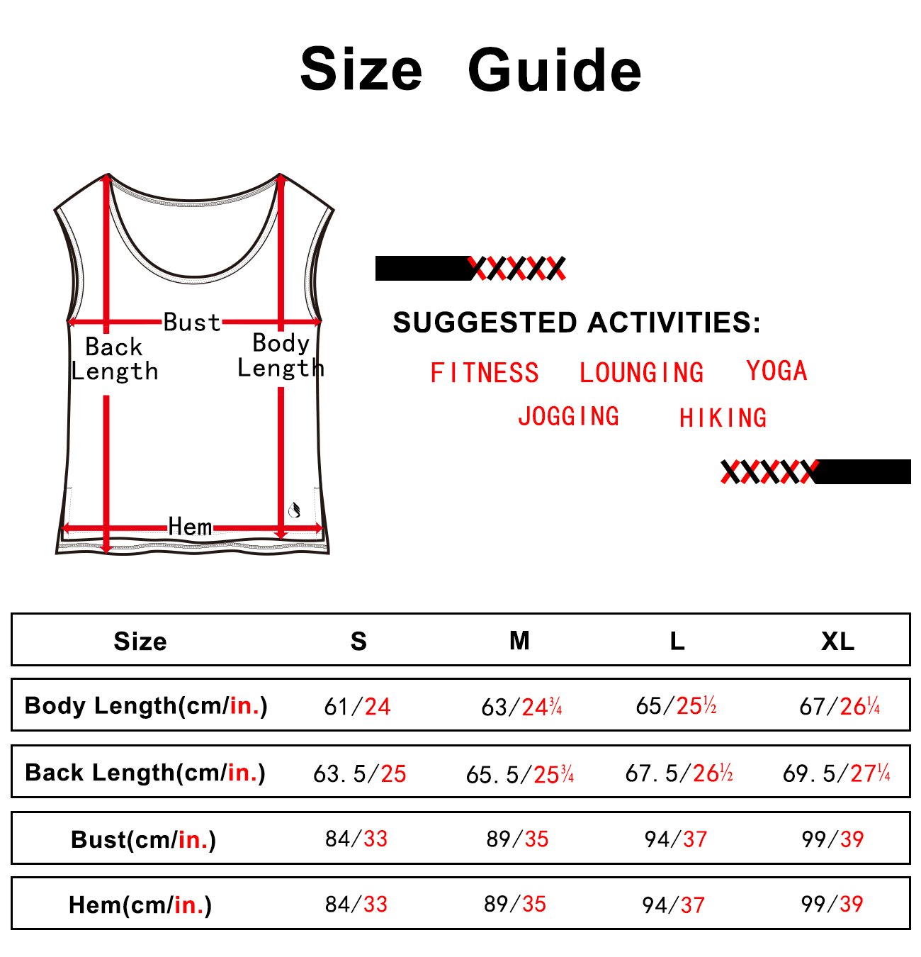 icyzone Yoga Tops Activewear Sleeveless Workout Running Shirts Flowy Tank Tops for Women (M, Black&Mandarin Red)