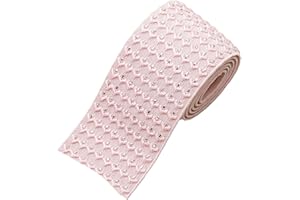 Woven Wide Thickened Elastic Band Sparkle Flat Elastic Cord Sewing Ribbon Trim Elastic Stretch Waistband (Color : Pink, Size 