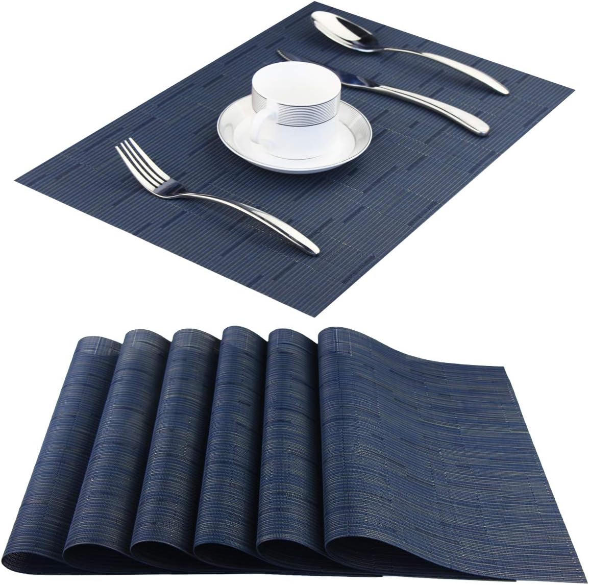 Best 6 Gray/Blue Placemats For Dining Table