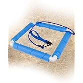 WoodGod Shark Tooth Sifter,Stainless Steel Mesh,Lightweight Floating Sand Sifter for Shark Teeth and Fossil Hunting,Durable with Comfortable Grip and Wrist Strap (Blue)